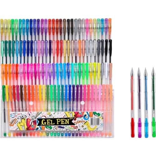 100/120 hand account pen 0.8mm Color gel pen School Office Supplies drawing Painting Sketching cute student signature pen 040301