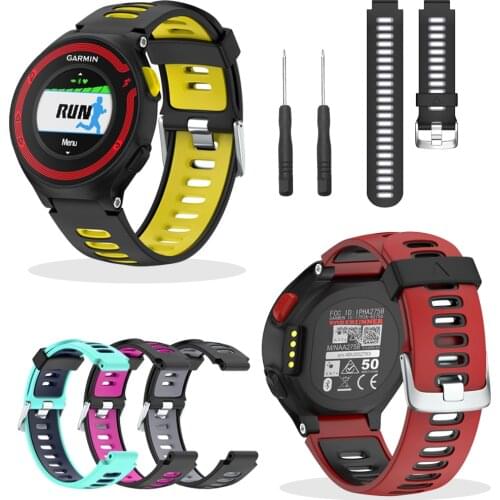 High Quality Silicone Wrist Strap Watch Band for Garmin Forerunner 220 230 235 630 620 735 XT Smart Watch Accessories Bracelet