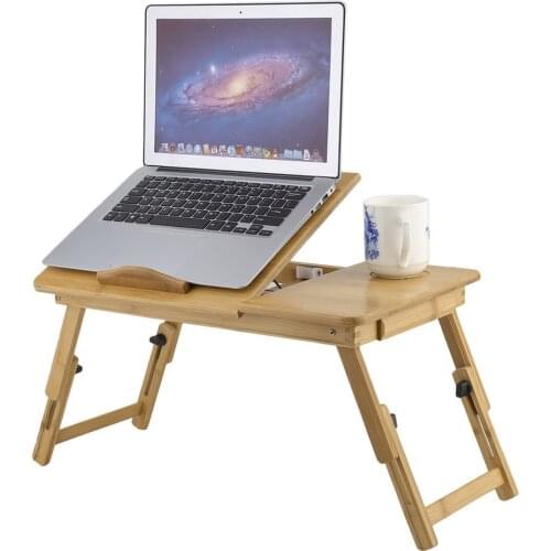 Classical Portable Adjustable Folding Bamboo Laptop Table Sofa Laptop Stand Desk Computer Notebook Bed Table mesa plegable