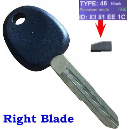 Transponder Ignition Car Key Fob ID46 Chip For HYUNDAI Santa Fe Genesis For Soul HYN14RT14 HYN14PT Uncut Blade
