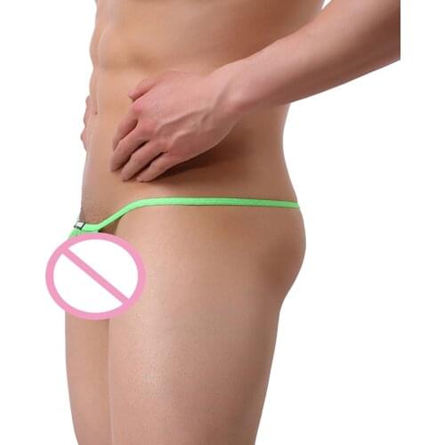MENSSEXI Fun Thong Men Lingerie G String Nylon Underwear Mens Sexy T-back Bandage Seamless Panties Hot Sale Knickers