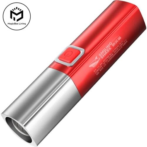 USB Rechargeable LED Flashlight Waterproof camping Portable Light Zoomable Torch Mini Flash Light For emergency, Flashlights