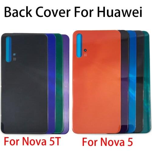 Back Battery Door Rear Housing Cover Case Back Rear Cover For Huawei Nova 5T 5 Repair Spare Parts