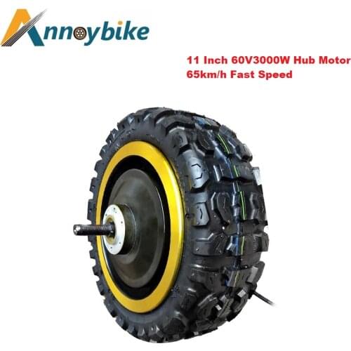 11 inch Gold color 60V 3000W 65km/h fast speed 11‘’ Scooter hub Motor Electric Motorcycle Bicicleta Electrica Accessories