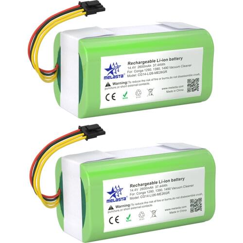 Melasta 14.4V 2600nAh Li-Ion Battery for Cecotec Conga 1290, 1390, 1490, 1590 Vacuum Cleaner
