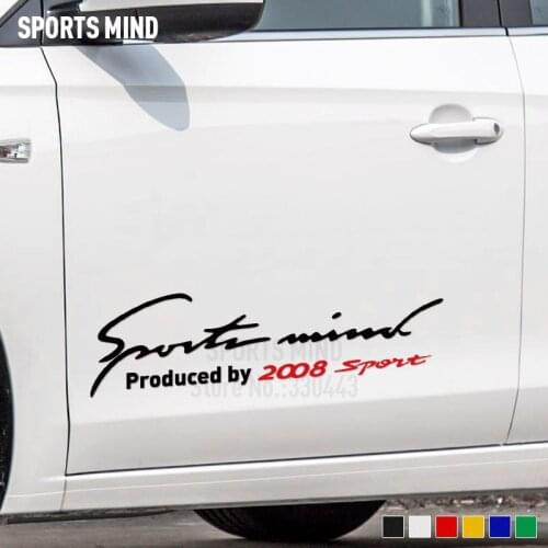 2 x For Peugeot 2008 Exterior Accessories Car Styling Automobiles Sport Entertainment Reflective Vinyl Car Sticker Decal