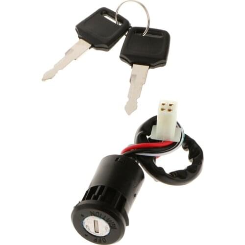 4 WIRES IGNITION KEY SWITCH 50cc 70cc 90cc 110cc 125cc ATV DIRT BIKE Motorcycle Accessories & Parts