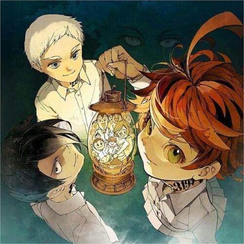 5D DIY Full Round Diamond Painting Anime The Promised Neverland Cross Stitch 3D Embroidery Rhinestone Mosaic Home Decor Y1565