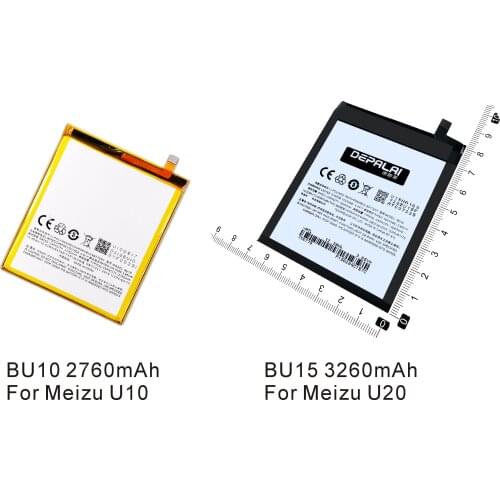 BU10 BU15 Battery For Meizu MeiBlue U10 U20 U685Q U685C U685M Replacement Backup Batteria Batterie