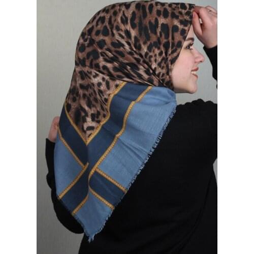 BONJELA PATTERNED COTON SCARF-DESEN-62-RENK-09