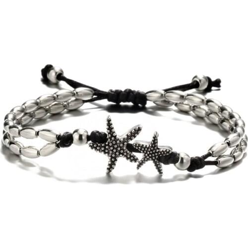 Fashion Anklet Vintage Bead Starfish Ankle Bracelet for Women Beach Accessories Foot Anklet Jewelry Gift