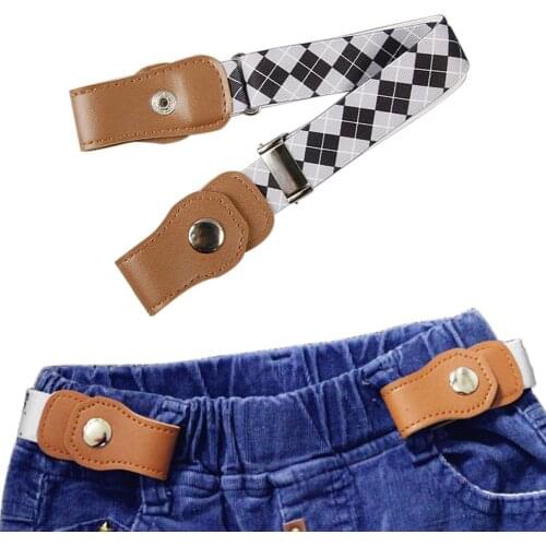 Child Buckle-Free Elastic Belt 2019 No Buckle Stretch Belt for Kids Toddlers Adjustable Boys Girls Belts for Jeans Pants