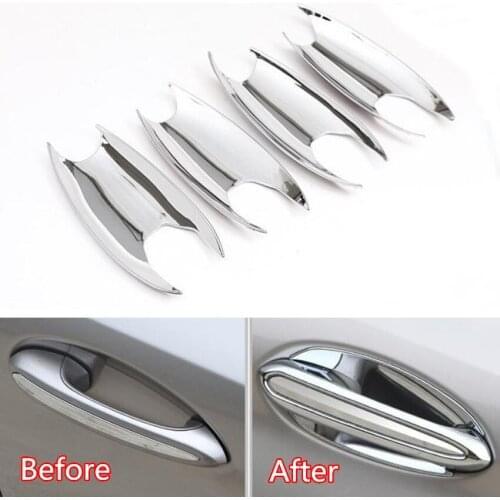 For BMW 5 SERIES 2018 Car Exterior Door Handle Bowl Cover Trim Styling Chrome ABS Accessories 4Pcs