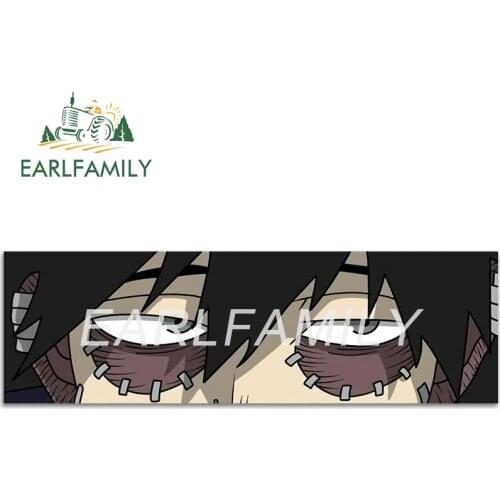 EARLFAMILY 13cm x 4cm for My Hero Academia Dabi Eyes Car Sticker Funny Decal Waterproof Car Styling Vinyl Camper RV JDM VAN