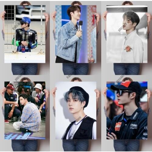 Canvas Painting Actor and Singer Wang Yibo Wall Art Nordic Posters and Prints Pictures for Living Kids Home Decoration Gift