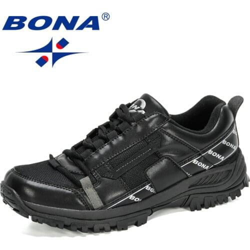 BONA 2020 New Designers Outdoor Sports Hiking Shoes Men Classic Breathable Trekking Footwear Man Plus Size Casual Sneakers Male