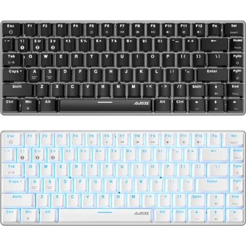 Ajazz AK33 Mechanical Gaming Keyboard LED RGB Backlight Switch 82 Keys Bluetooth / Jones