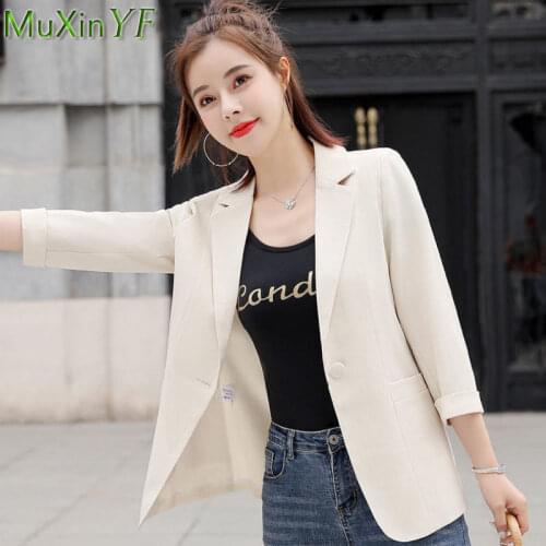 MuXinYF Women's Blazers With Short Sleeves