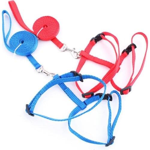 Nylon Pet Cat Vests and Leash Products Cat Vests Adjustable Comfortable and Soft Pet Straps Pet Leashes Accessories Cat Collars