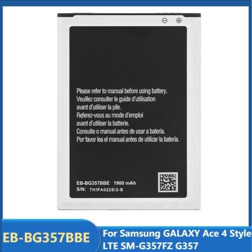 Original Replacement Phone Battery EB-BG357BBE For Samsung GALAXY Ace 4 Style LTE SM-G357FZ G357 Rechargable Batteries 1900mAh