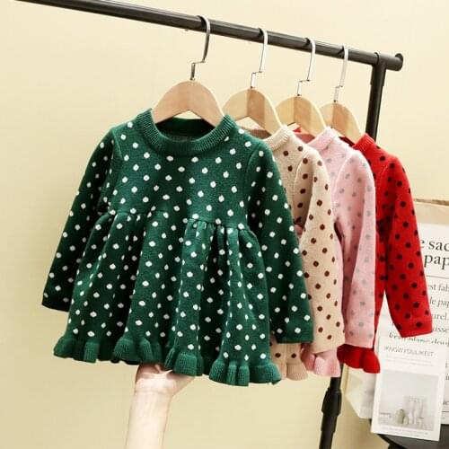 Dress for Baby Girls Christmas Costume 2021 Autumn Long Sleeve Princess Dress Infant 1st Birthday Party Kids Vestidos 0 to 4Y