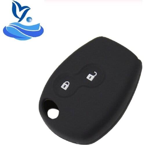 2 Buttons Silicone Rubber Car Remote Key Case Cover For Renault Kangoo DACIA Scenic Megane Sandero Captur Twingo Modus