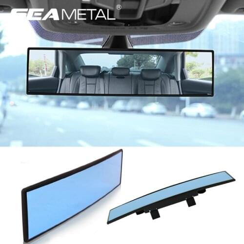HD Car Rear View Mirror Wide-angle Panoramic Rearview Mirror Auto Reverse Back Parking Reference Rear Mirrors 30/27cm Universal