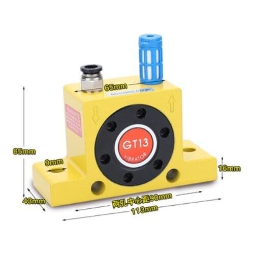 1/4'' GT-13 GT13 bin stock mini Pneumatic Vibrators,Pneumatic Turbine Vibrator pneumatic hammer Arch breaking vibrator PNEU-TEK