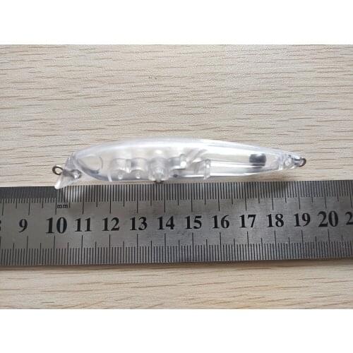 10pcs Unpainted Fishing Lure Body Minnow Hardbaits Fishing Wobbler Artificial baits 93mm 8.5g Blank lures ZEBFO03