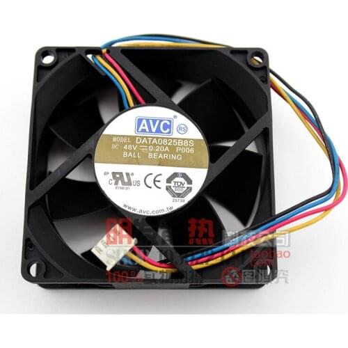 8025 8CM 48V 0.20A DATA0825B8S P006 Four-wire fan