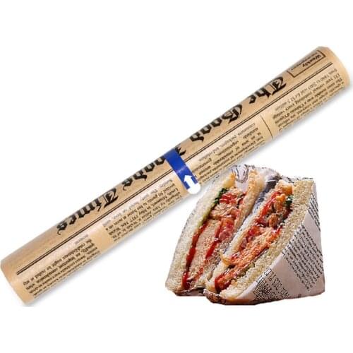 Non Stick Baking Paper Newspaper Style Oil Proof Oilpaper for Oven Pastry Bread Baking Mat Heat Resistant