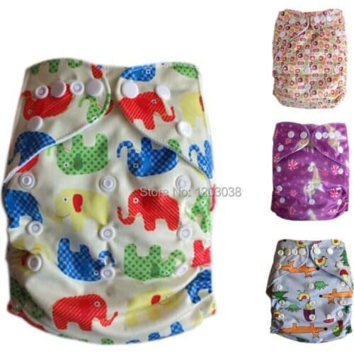 Free shipping adjustable breathable waterproof baby cloth diaper pocket diapers with inserts 5SET/LOT