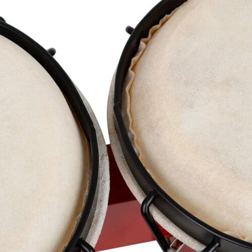 Bongo Drum Solid Wood School Children Musical Rhythm Toys Christmas Present
