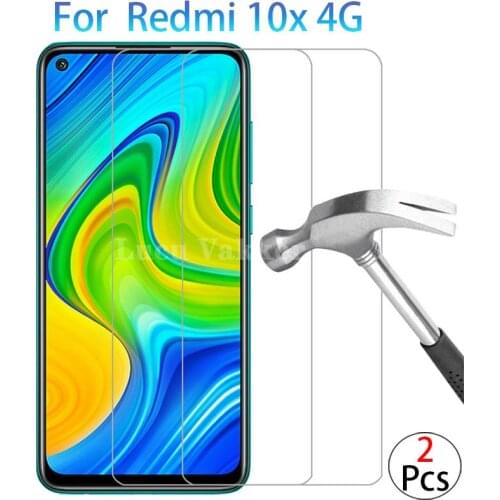 Case on redmi 10x 4g cover tempered glass screen protector for xiaomi Xiaomi readmi 10 x x10 6.53 protective phone coque global