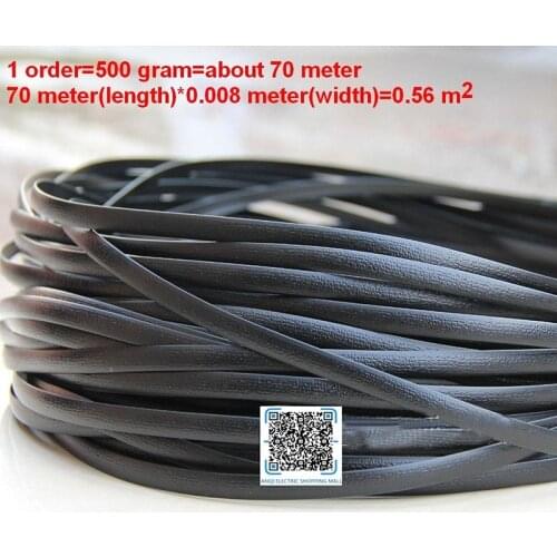 Black flat synthetic rattan weaving material plastic rattan for knit and repair chair table,storage basket,PE weaving material