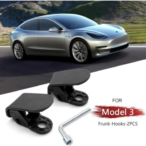 For Tesla model 3 accessories/car Black Front trunk hook tesla model 3 auto accessories model 3 tesla three tesla model 3 model3