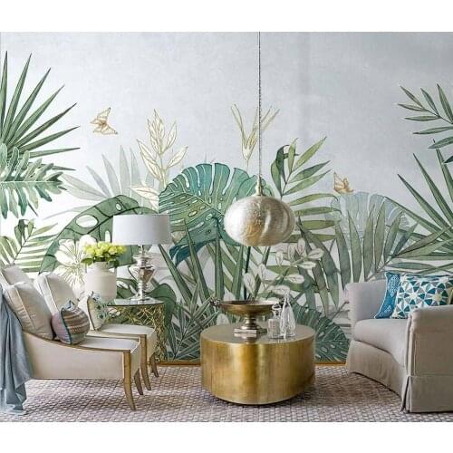 Beibehang Custom Wallpaper Photo Rain Forest Leaf Background Mural Home Decoration Living Room Bedroom murals 3d wallpaper
