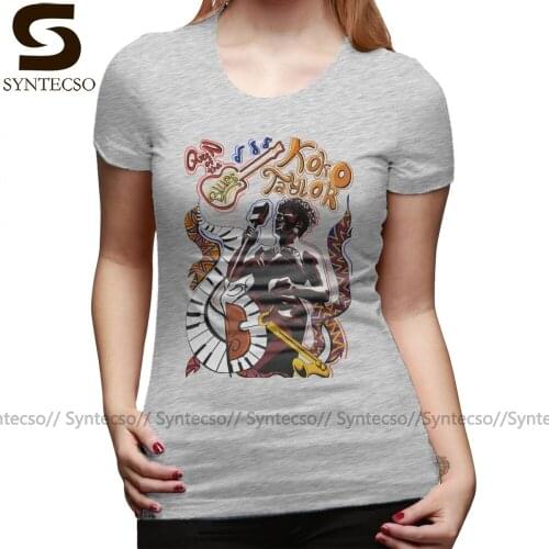 Koko T-Shirt Koko Taylor Queen Of The Blues T Shirt Printed Silver Women tshirt Kawaii Summer Short-Sleeve Ladies Tee Shirt