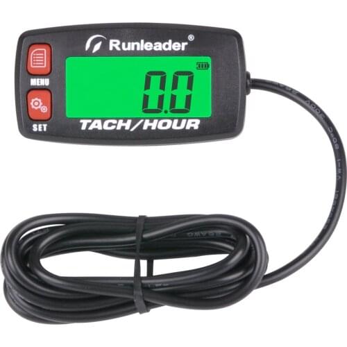 Inductive Tachometer Gauge Engine Hour Meter Boat Maintenance Reminder Tacho Hour Meters for Motorcycle ATV Lawn Mower