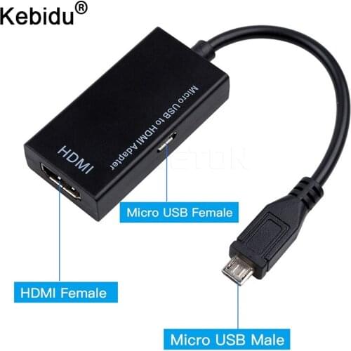 Kebidu High Speed Micro USB Adapter Cable HDTV Converter to HDMI-compatible For Samsung Galaxy Nexus I9250 For HTC for Xiaomi