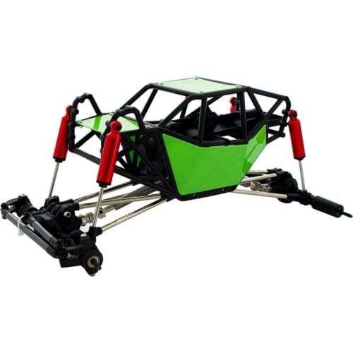 310mm Wheelbase Rock Buggy Chassis with Tube Roll Cage for 1/10 RC Crawler Car Axial SCX10 90046 Traxxas TRX4
