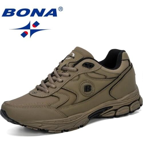 BONA 2019 New Style Men Running Shoes Breathable Zapatillas Hombre Deportiva High Quality Men Footwear Trainer Sneakers Trendy