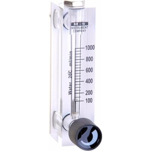 LZT-6T 100-1000 ml/min Square Panel Type Liquid Flowmeter water Flow Meter rotameter LZT6T Tools Flow Measuring