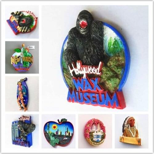 Fridge Magnets America Turkey Thailand Frankfurt Czech Vietnam Korea Ukraine Paris Vietnam California Souvenir Home Decor