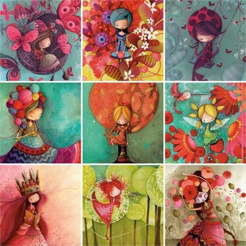 MomoArt DIY Diamond Painting Kid Full Drill Square Diamond Embroidery Cartoon Needlework Beaded Mosaic Handmade Child Gift