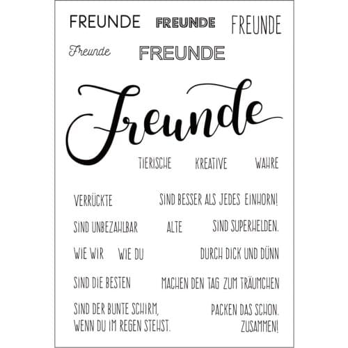 German word Clear Stamps for Scrapbooking Tampons Transparents Seal Background Stamp Card Making Diy