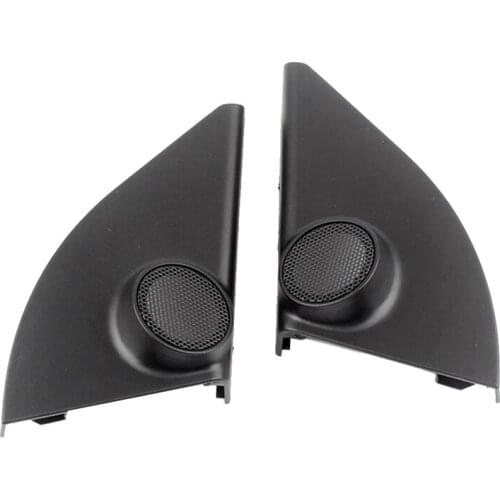 Car Door Panel Audio Horn Cover Tweeter Triangular Speaker Loudspeaker Cover Trim for Toyota RAV4 2014-2018