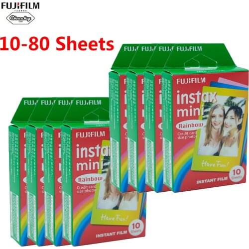 New 10-80 Sheet Fujifilm Instax Mini Film For Fuji Fujifilm Instax Mini 7/8/9/10/30/50s/7s/90/25/20i/25i/50i/55i/Share SP-1 Film