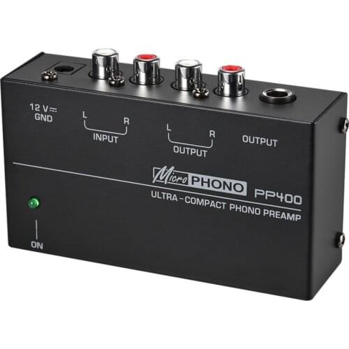 Hot Sale Phono Preamplifier Ultra-compact Phono Preamp Preamplifier with RCA 1/4" TRS Interfaces