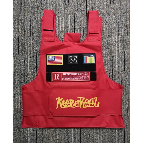 Icons Vest Tank Tops Icon hiphop Adjustable Velcro gilet, rap hip-hop debardeur Outerwear Reflective Vest Bullet Vest Icons